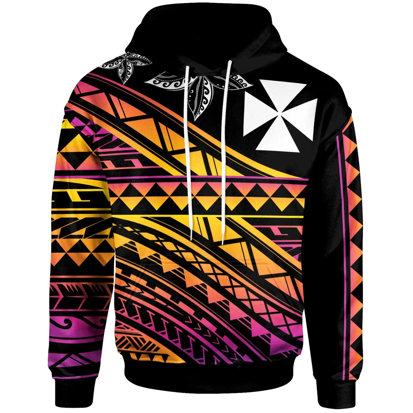 Wallis & Futuna - Custom Personalised Hoodie - Special Polynesian Ornaments