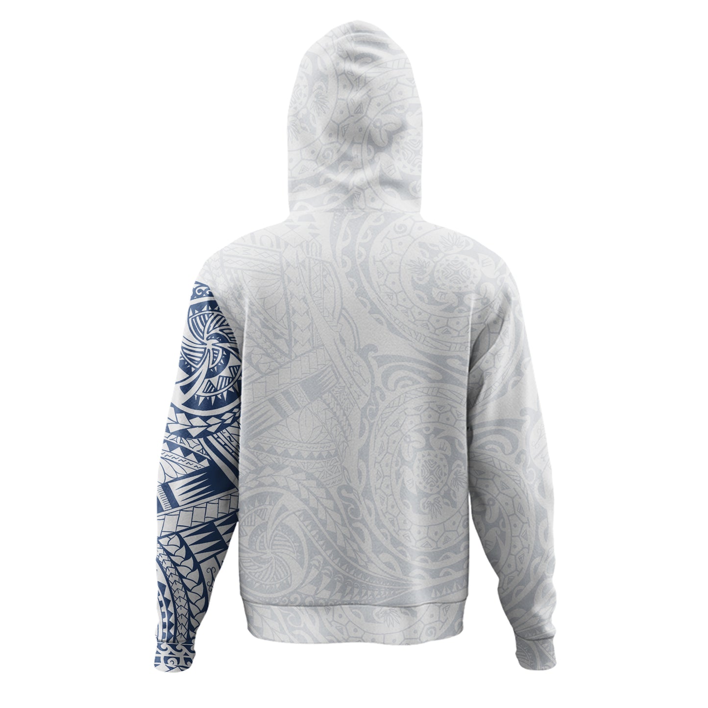 Polynesian Tattoo Style Hoodie White