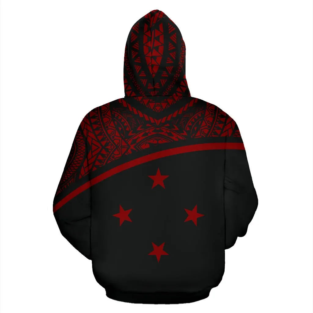 Yap All Over Hoodie - Micronesia Curve Red Style