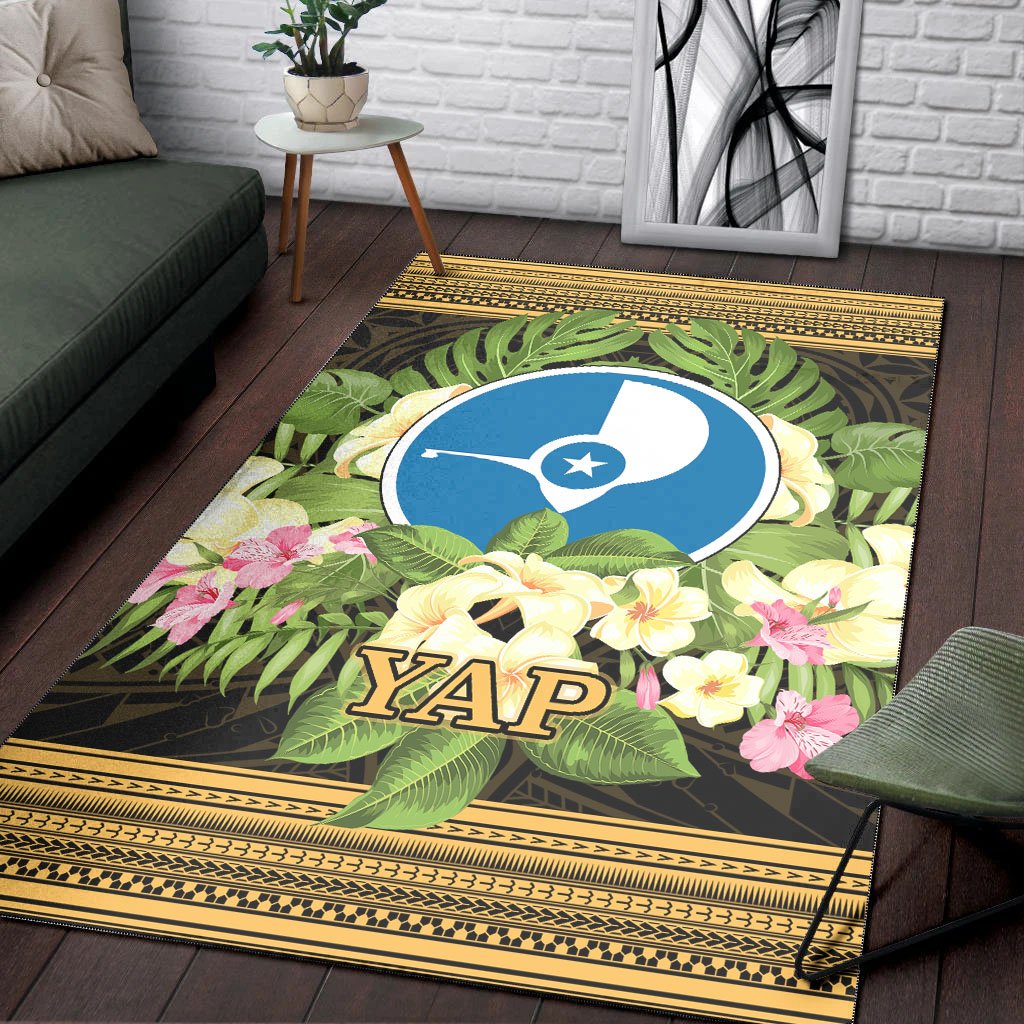 Yap Area Rug - Polynesian Gold Patterns Collection