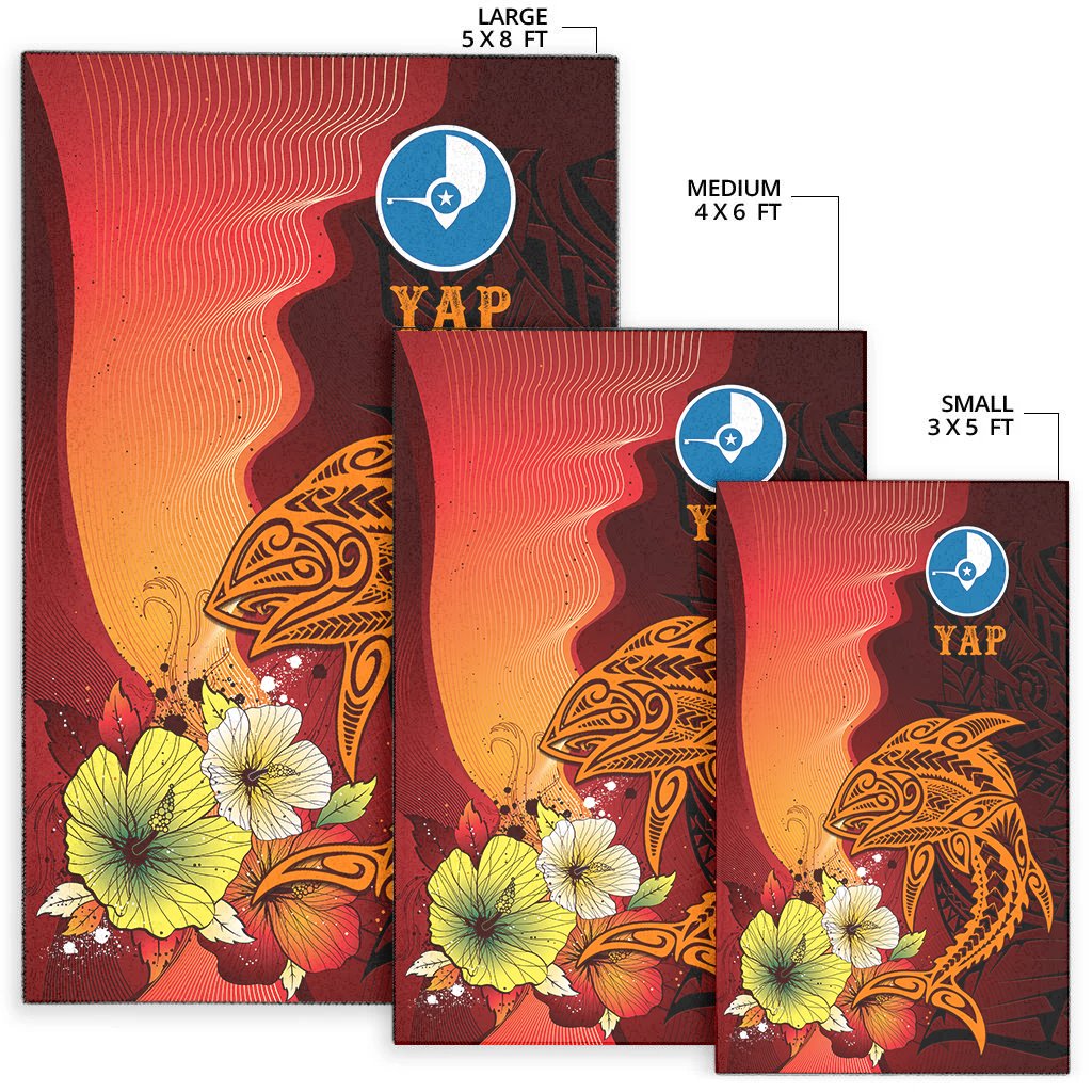 Yap Area Rugs - Tribal Tuna Fish