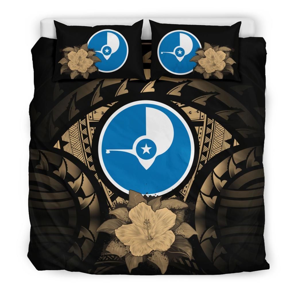 Yap Duvet Cover Set - Yap Flag & Reggae Hibiscus