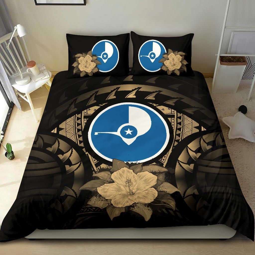 Yap Duvet Cover Set - Yap Flag & Reggae Hibiscus