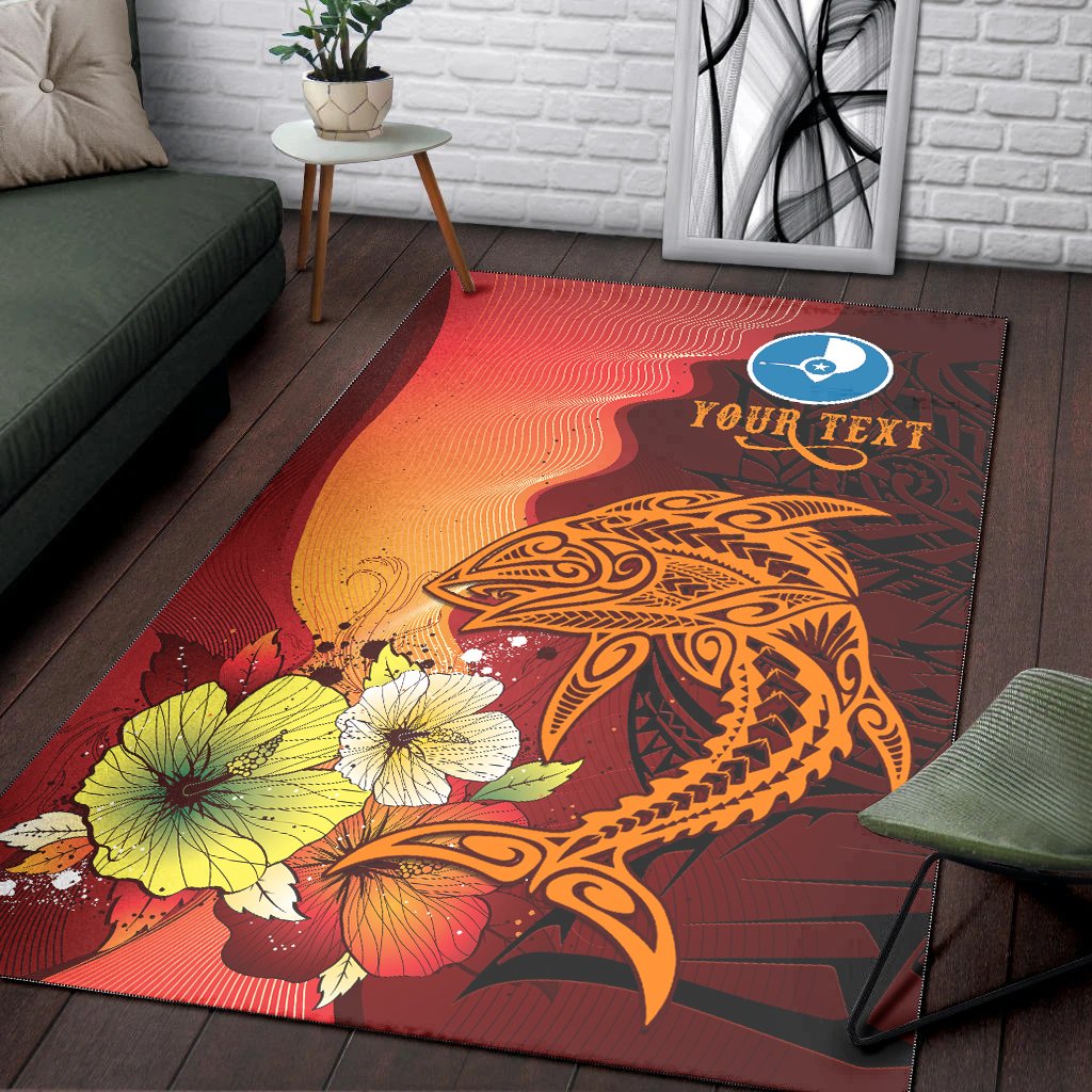 Yap Custom Personalised Area Rugs - Tribal Tuna Fish