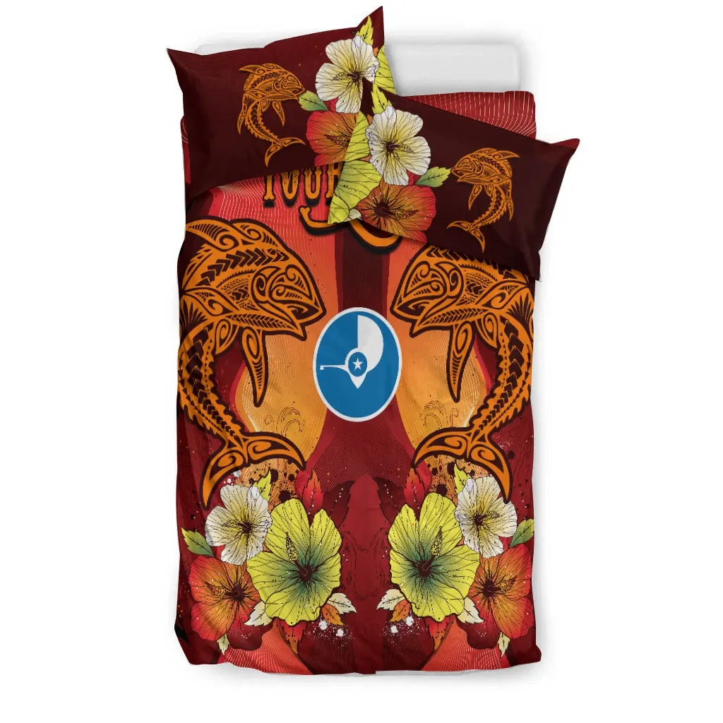 Yap Custom Personalised Bedding Sets - Tribal Tuna Fish