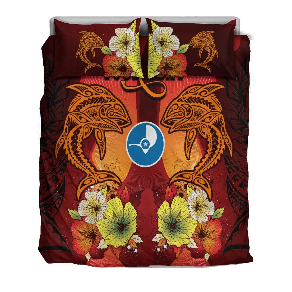 Yap Custom Personalised Bedding Sets - Tribal Tuna Fish