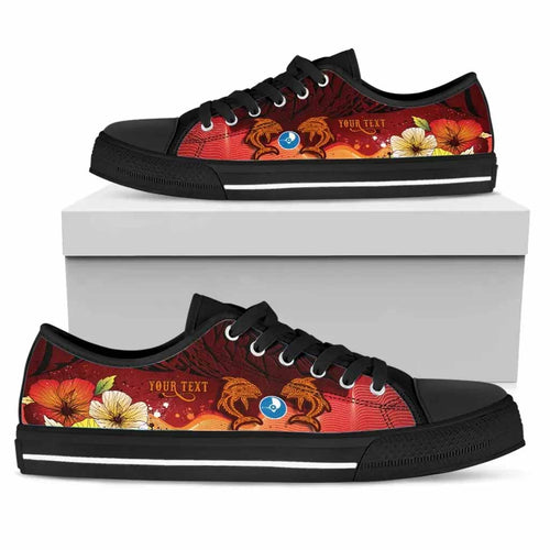 Yap Custom Personalised Low Top Shoes - Tribal Tuna Fish