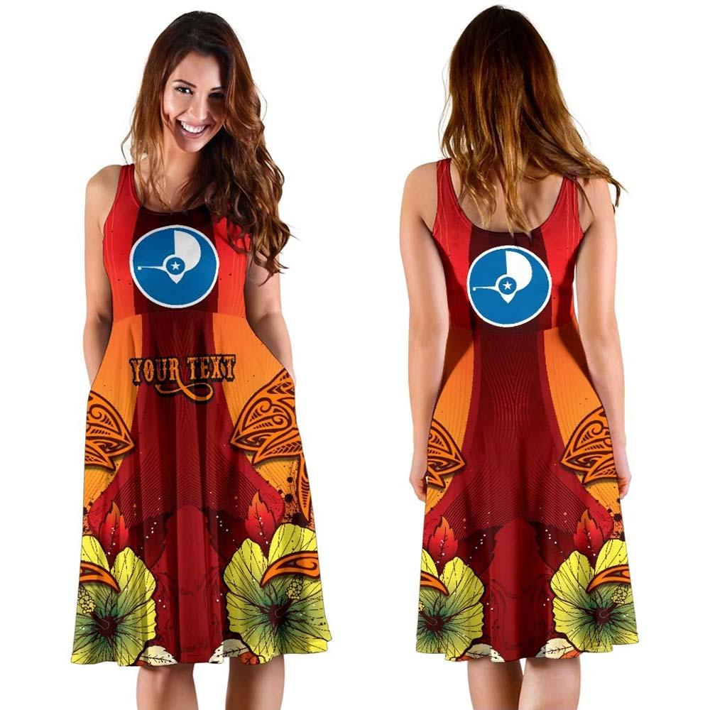 Yap Custom Personalised Midi Dress - Tribal Tuna Fish