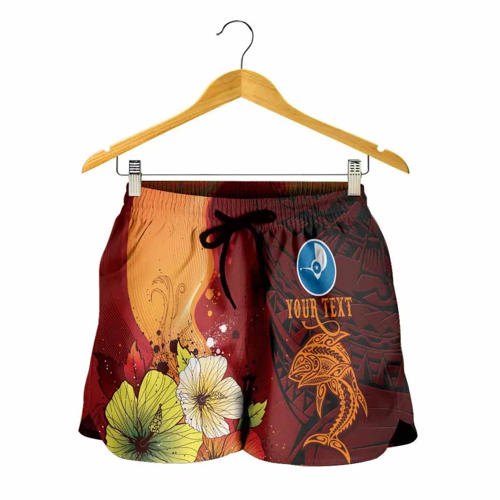 Yap Custom Personalised Women Shorts - Tribal Tuna Fish