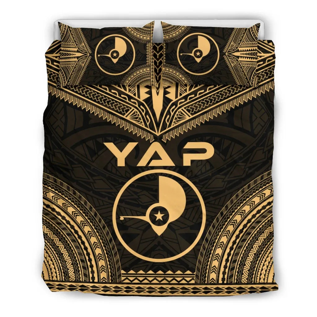 Yap Polynesian Chief Duvet Cover Set - Gold Version