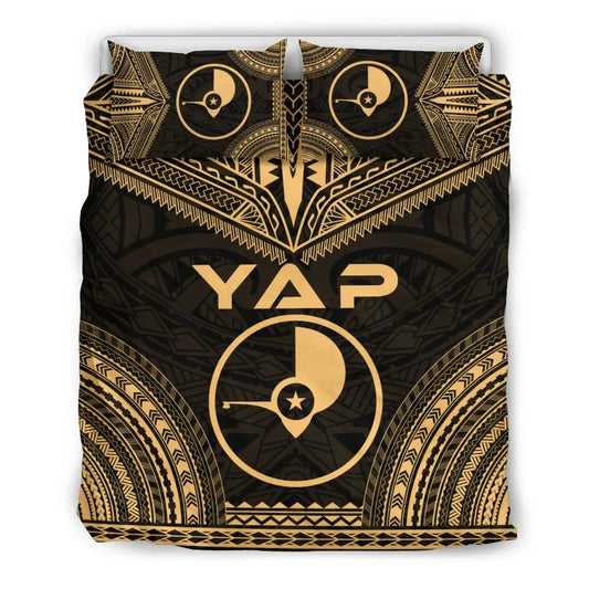 Yap Polynesian Chief Duvet Cover Set - Gold Version