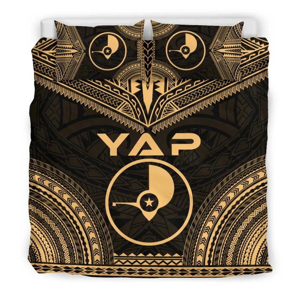 Yap Polynesian Chief Duvet Cover Set - Gold Version