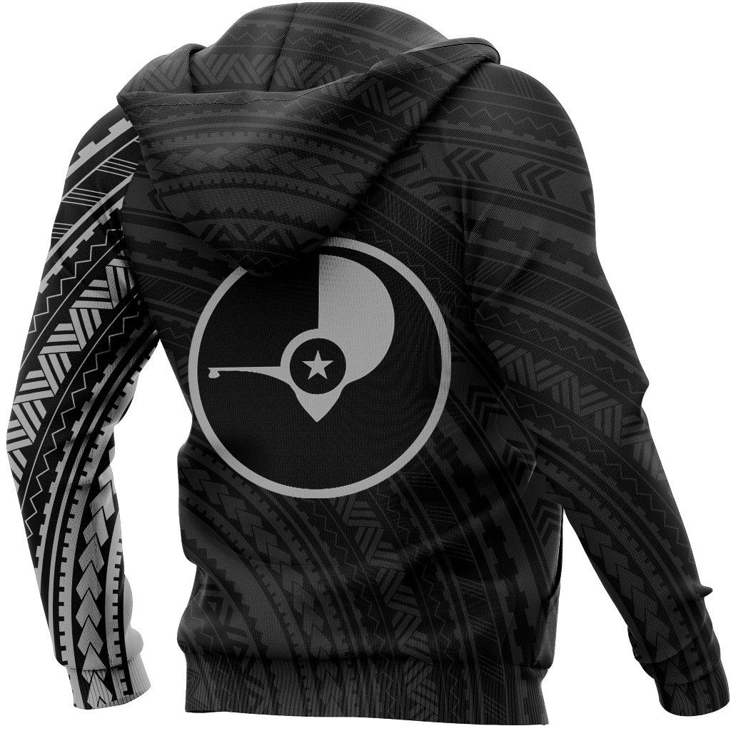 Yap Hoodie - Yap Flag Polynesian Tattoo Style Special