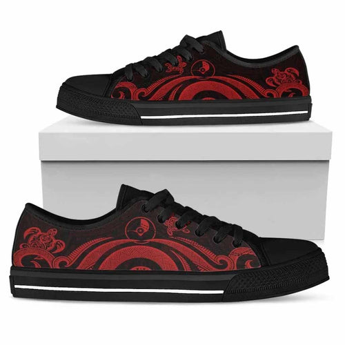 Yap Low Top Canvas Shoes - Red Tentacle Turtle