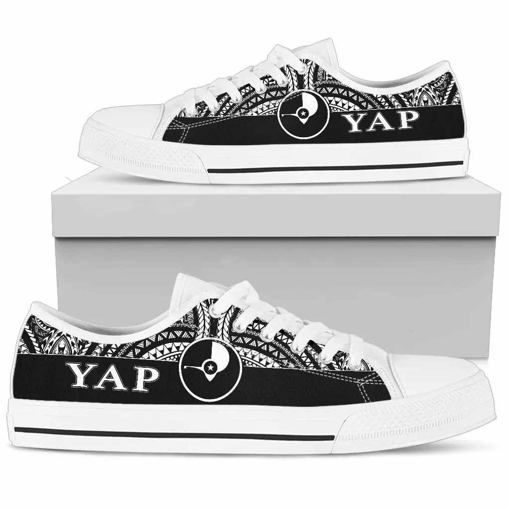 Yap Low Top Shoes - Micronesian Black Style
