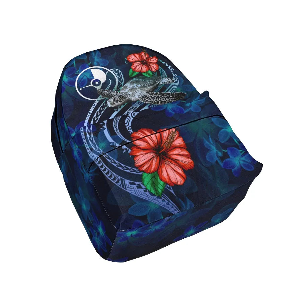 Yap Micronesia Backpack - Blue Turtle Hibiscus