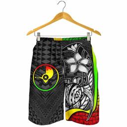 Yap Micronesian Men Shorts Reggae - Turtle With Hook
