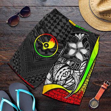 Yap Micronesian Men Shorts Reggae - Turtle With Hook