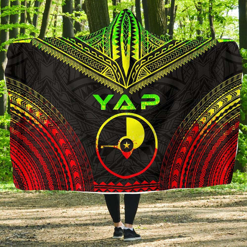 Yap Polynesian Chief Hooded Blanket - Reggae Version