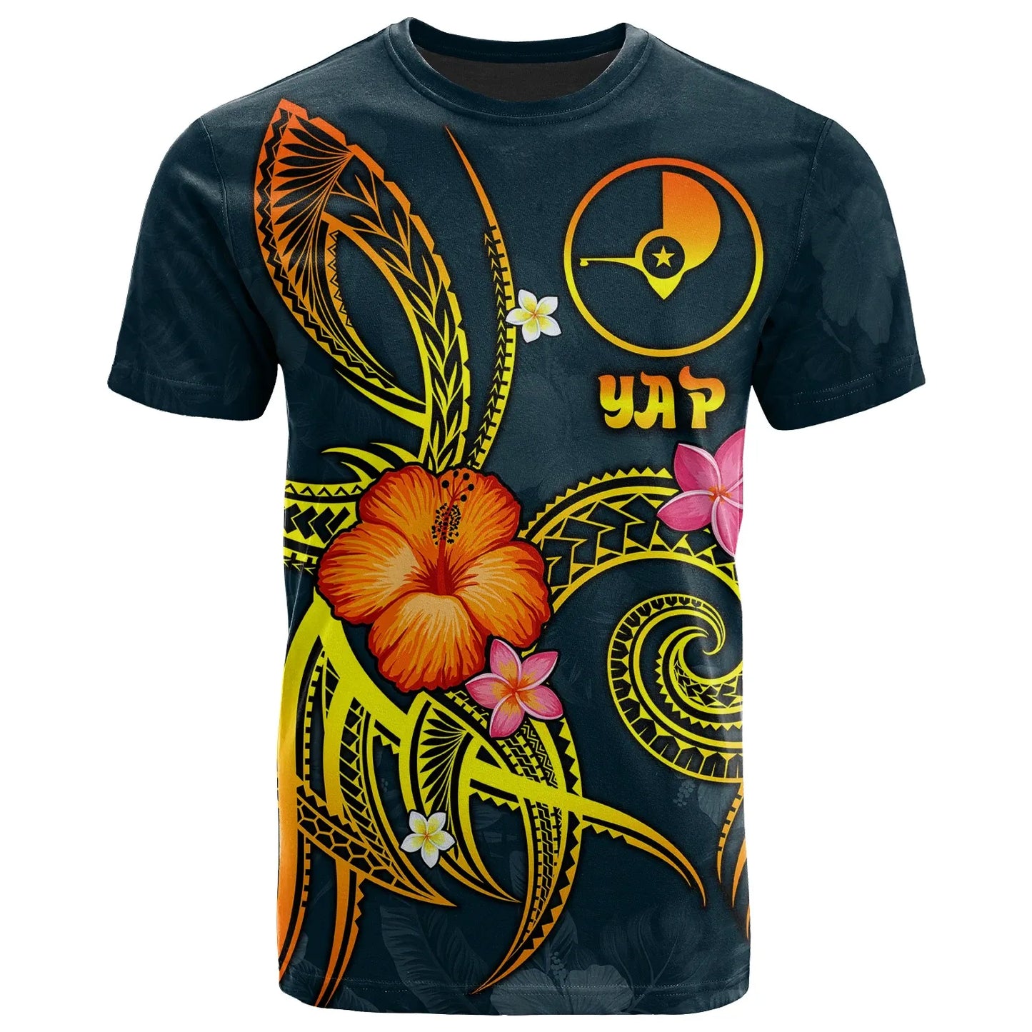 YAP Polynesian T-Shirt - Legend of YAP (Blue)