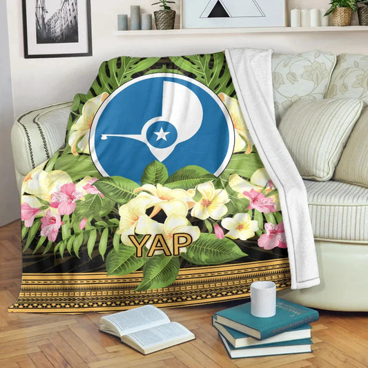 Yap Premium Blanket - Polynesian Gold Patterns Collection