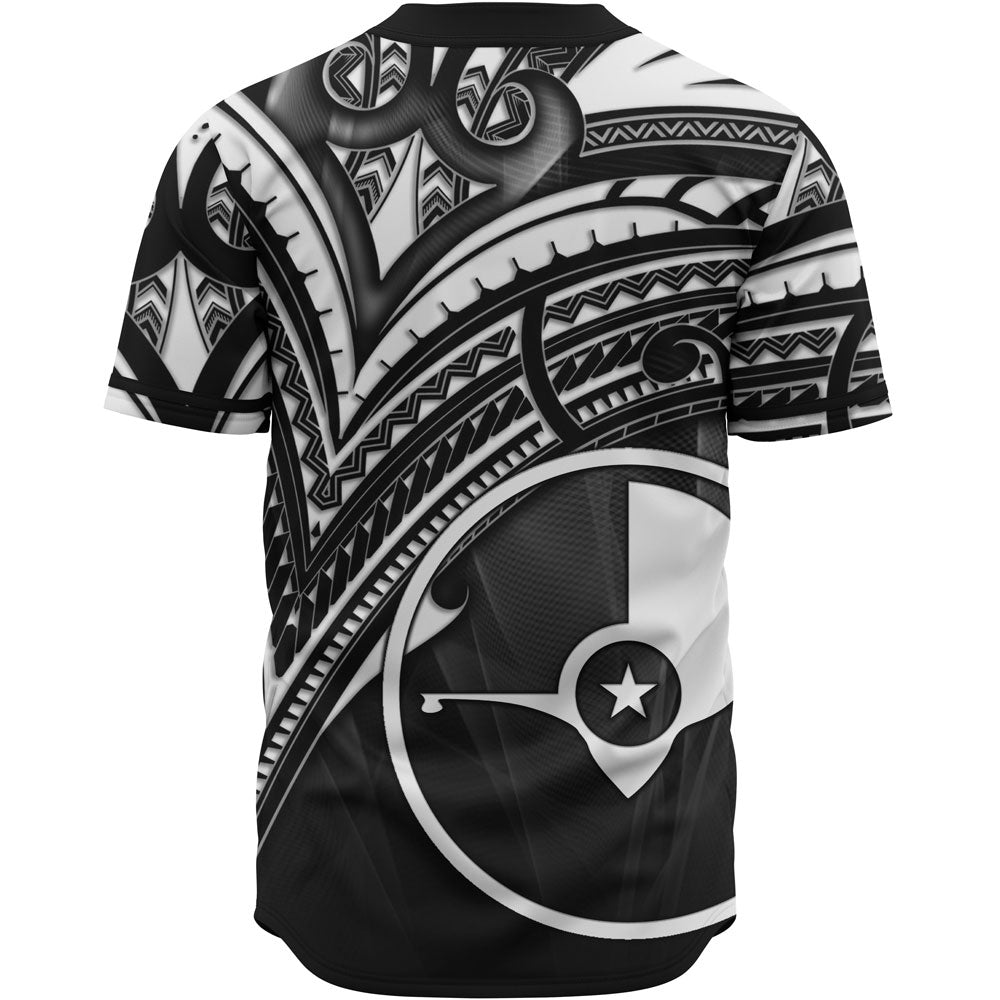 Yap State Baseball Shirt - White Color Cross Style