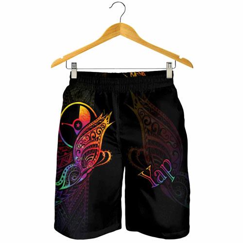 Yap State Men Shorts - Butterfly Polynesian Style