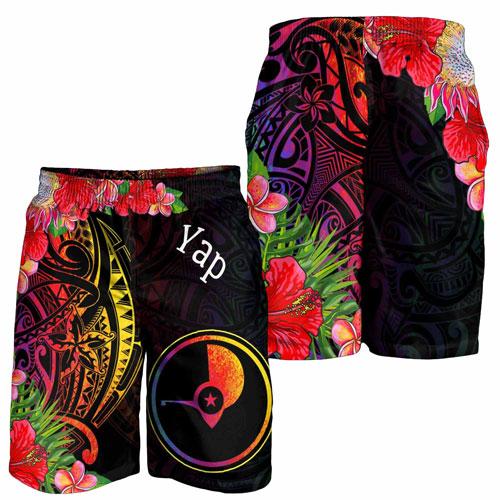 Yap State Men Shorts - Tropical Hippie Style