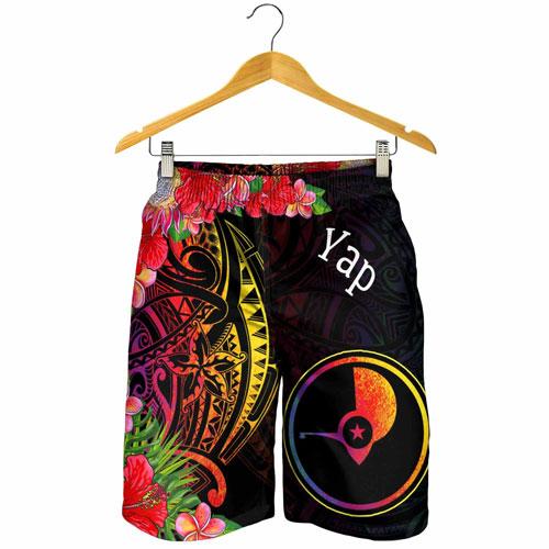 Yap State Men Shorts - Tropical Hippie Style