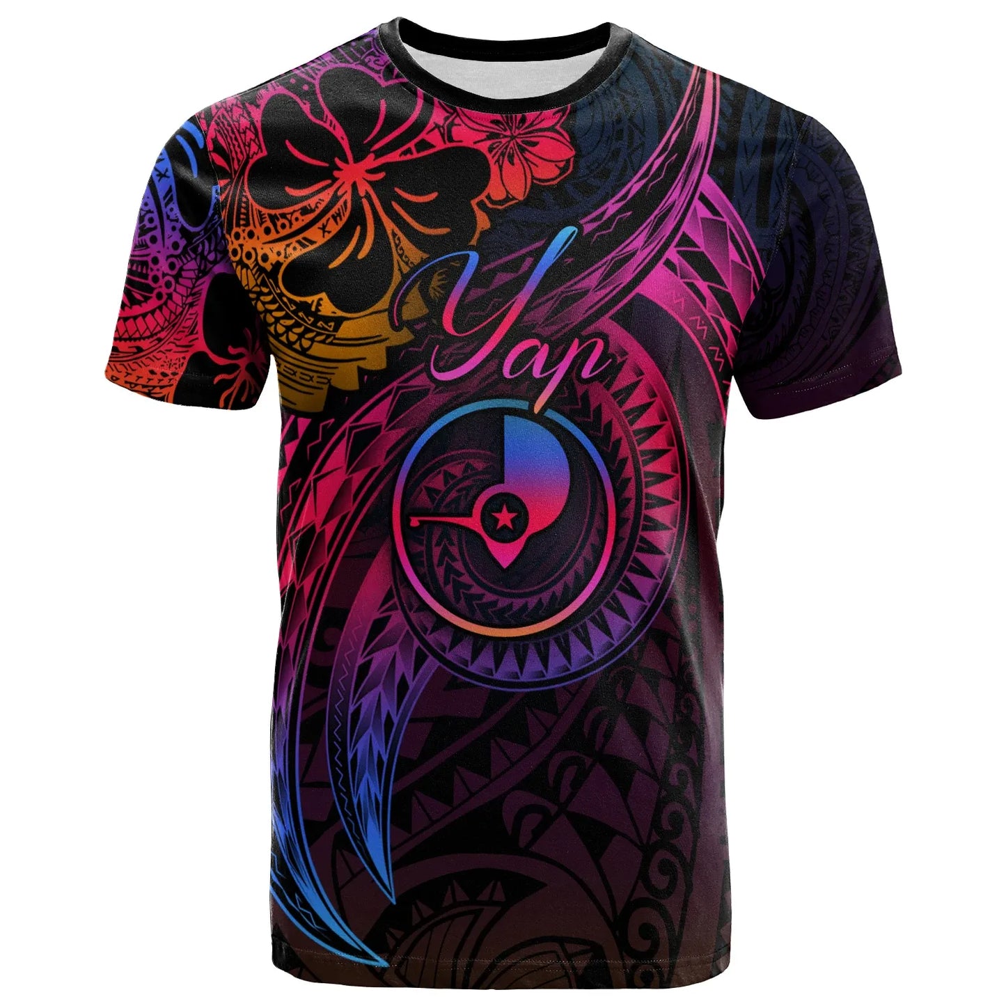 Yap State T-Shirt - Rainbow Style