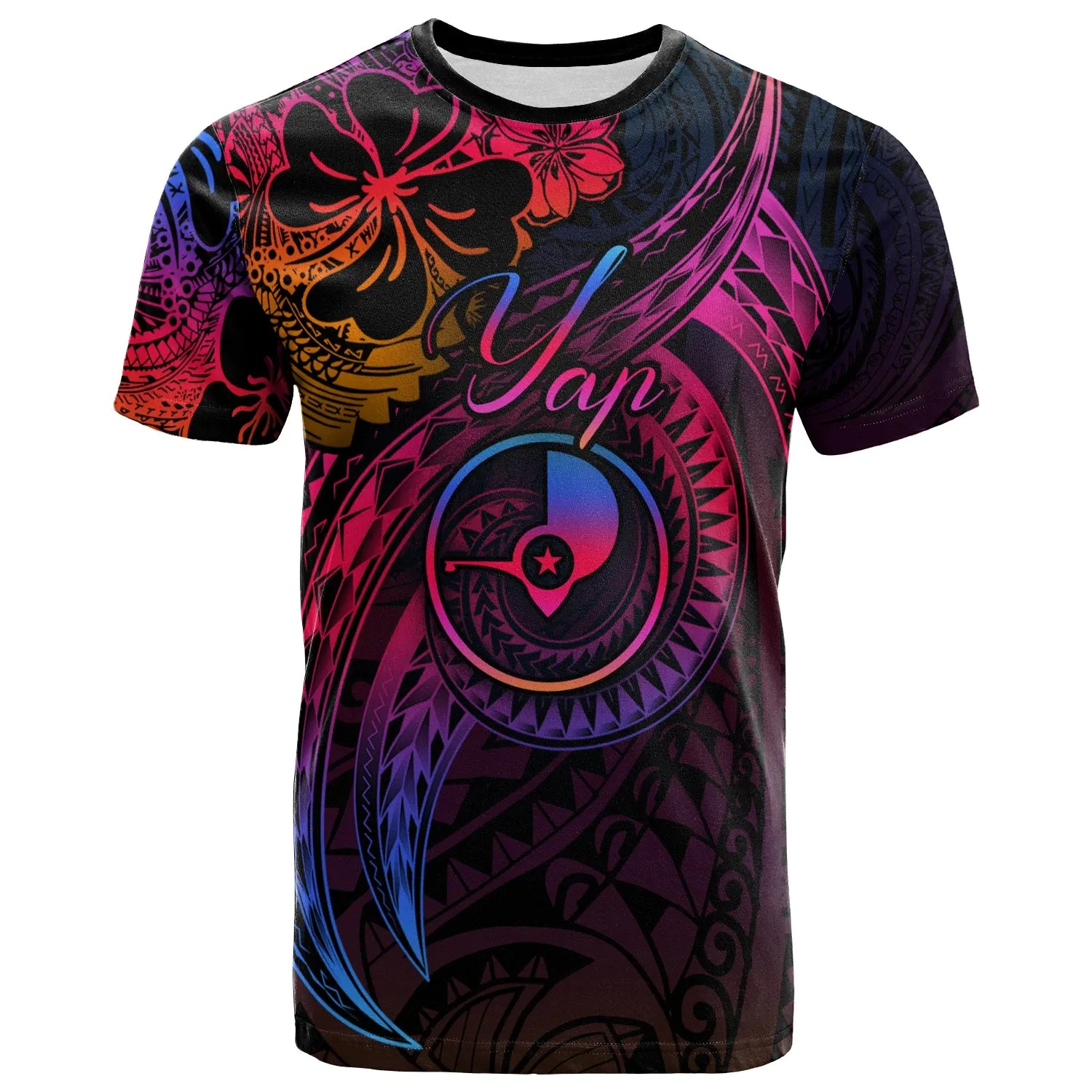 Yap State T-Shirt - Rainbow Style