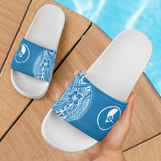 Yap State Sandals Polynesian Flag With Coat Of Arms
