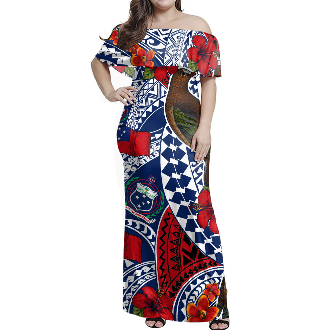 Samoa Combo Dress And Shirt Polynesian Manumea Teuila Pattern