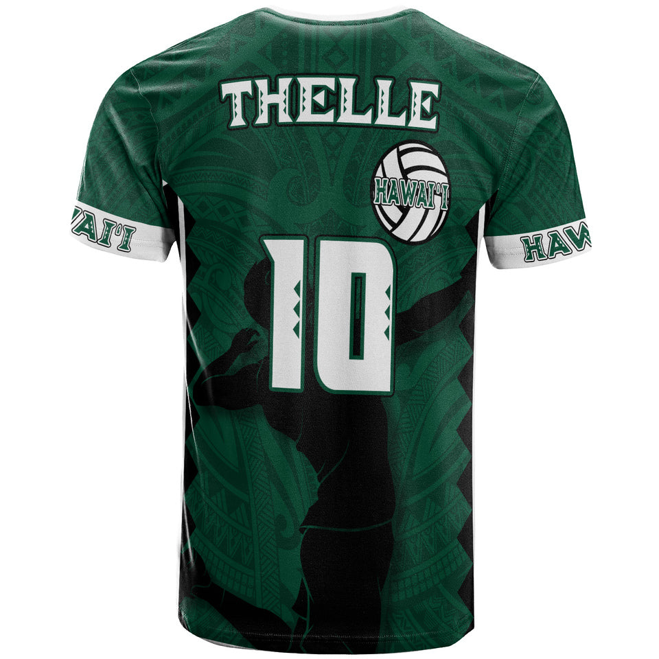 Hawaii Custom Personalised T-Shirt - Hawaii Men Volleyball Team Supporter Polynesian Tattoo