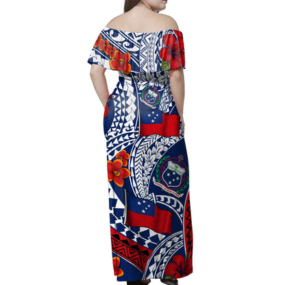 Samoa Combo Dress And Shirt Polynesian Manumea Teuila Pattern