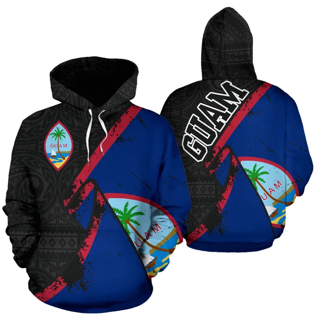 Guam Special Grunge Flag Kid Hoodie
