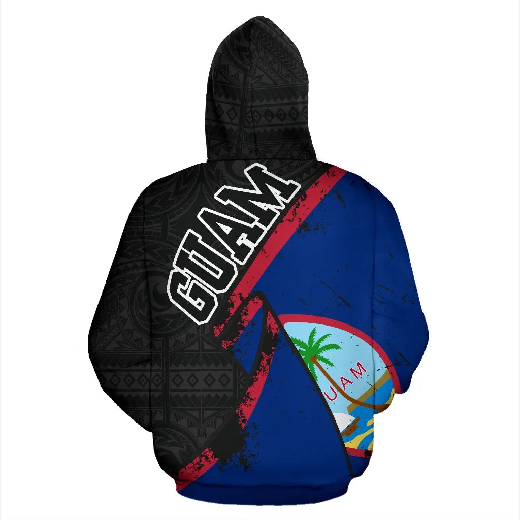 Guam Special Grunge Flag Kid Hoodie