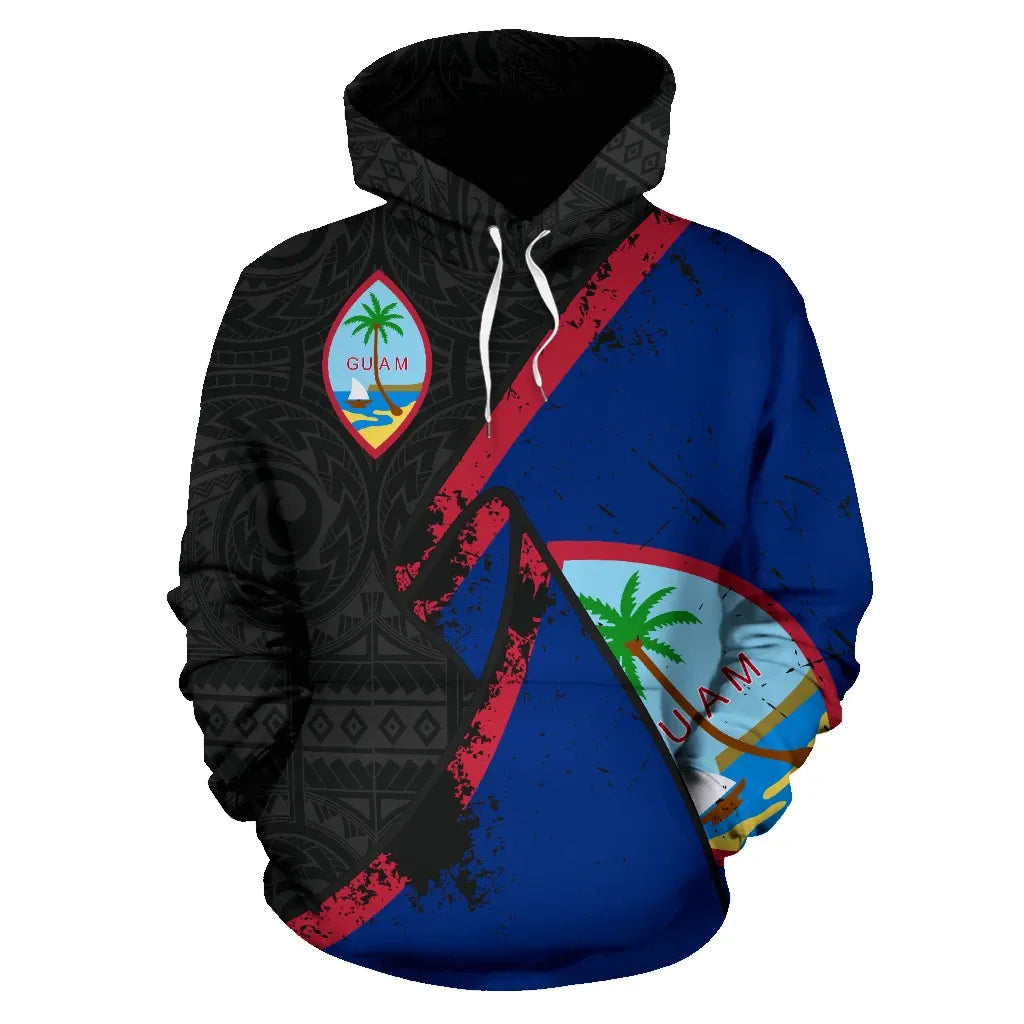 Guam Special Grunge Flag Kid Hoodie