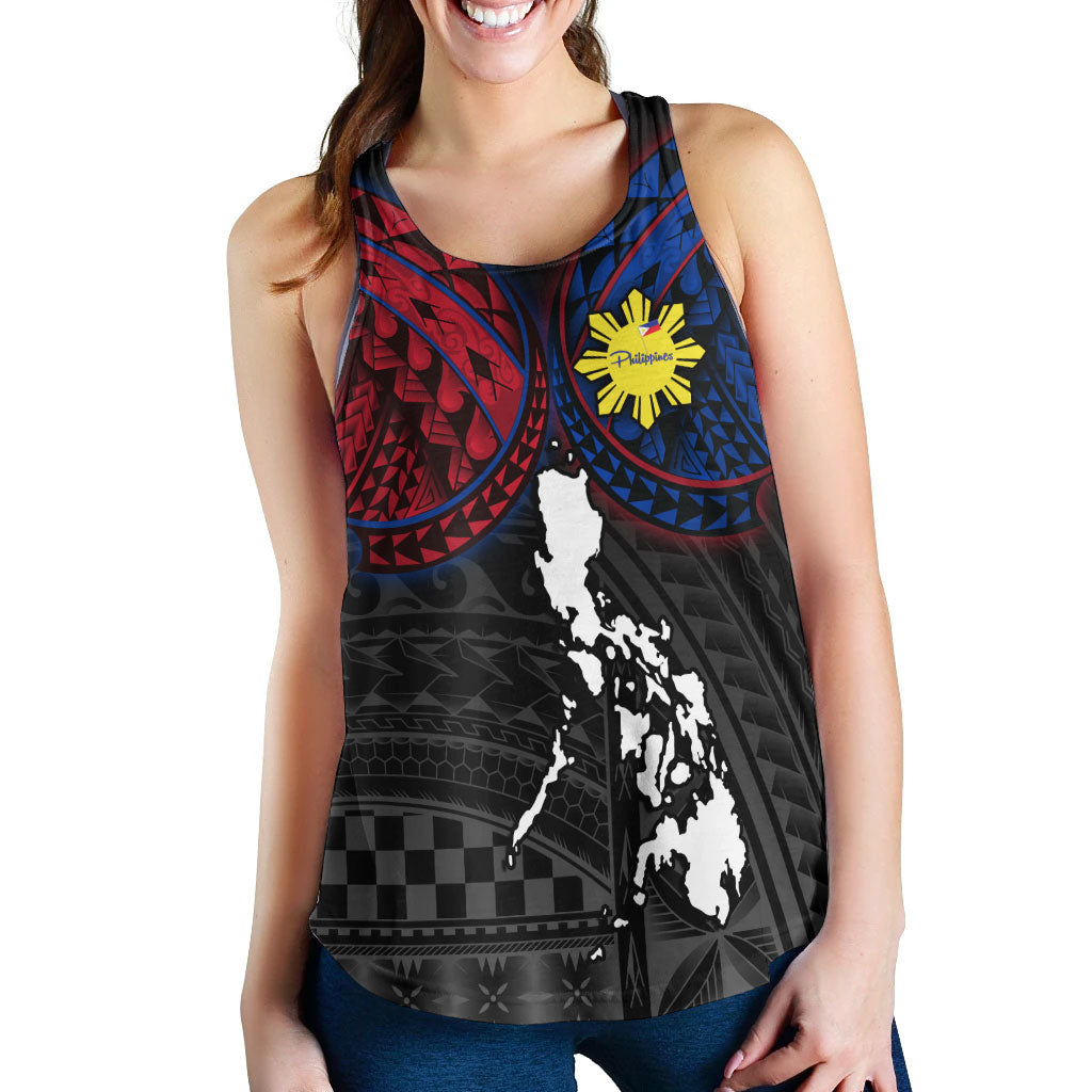 Philippines Women Tank - Philippines Half Sleeve Tattoo Patterns Style