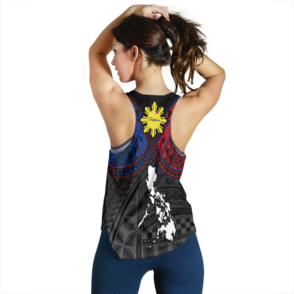 Philippines Women Tank - Philippines Half Sleeve Tattoo Patterns Style