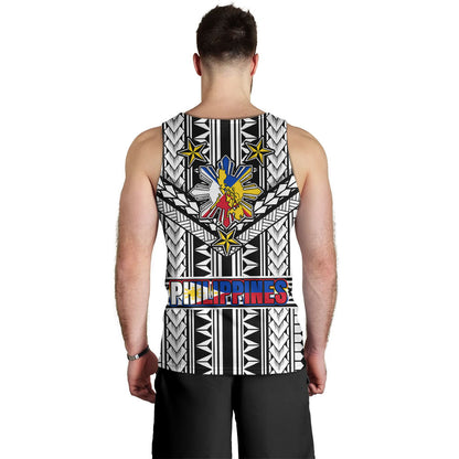 Philippines Tank Top - Filipino Sun And Stars Tribal Tattoo Patterns Style