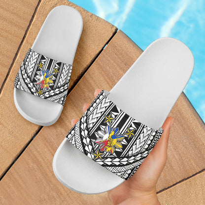 Philippines Filipinos Sun Patterns Tradition Style Slide Sandals