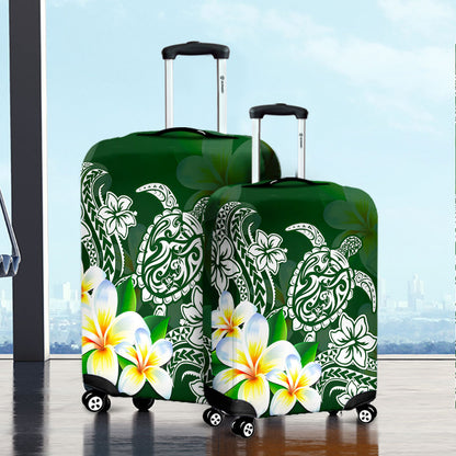Hawaii Luggage Cover Polynesian Turtle Tattoo Plumeria Original Style