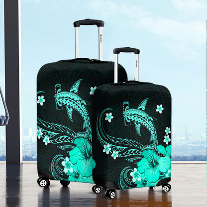 Hawaii Luggage Cover Shark Polynesia Tribal Tattoo
