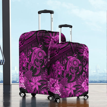 Hawaii Luggage Cover Tribal Polynesia Sea Turtle Design Pacific Dream