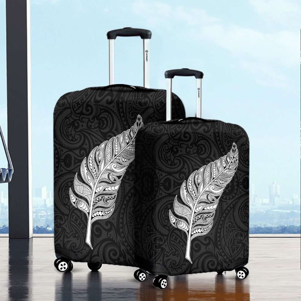 New Zealand Luggage Cover Maori Silver Fern Simple Style