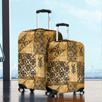 Tonga Luggage Cover Tapa Cloth Vintage