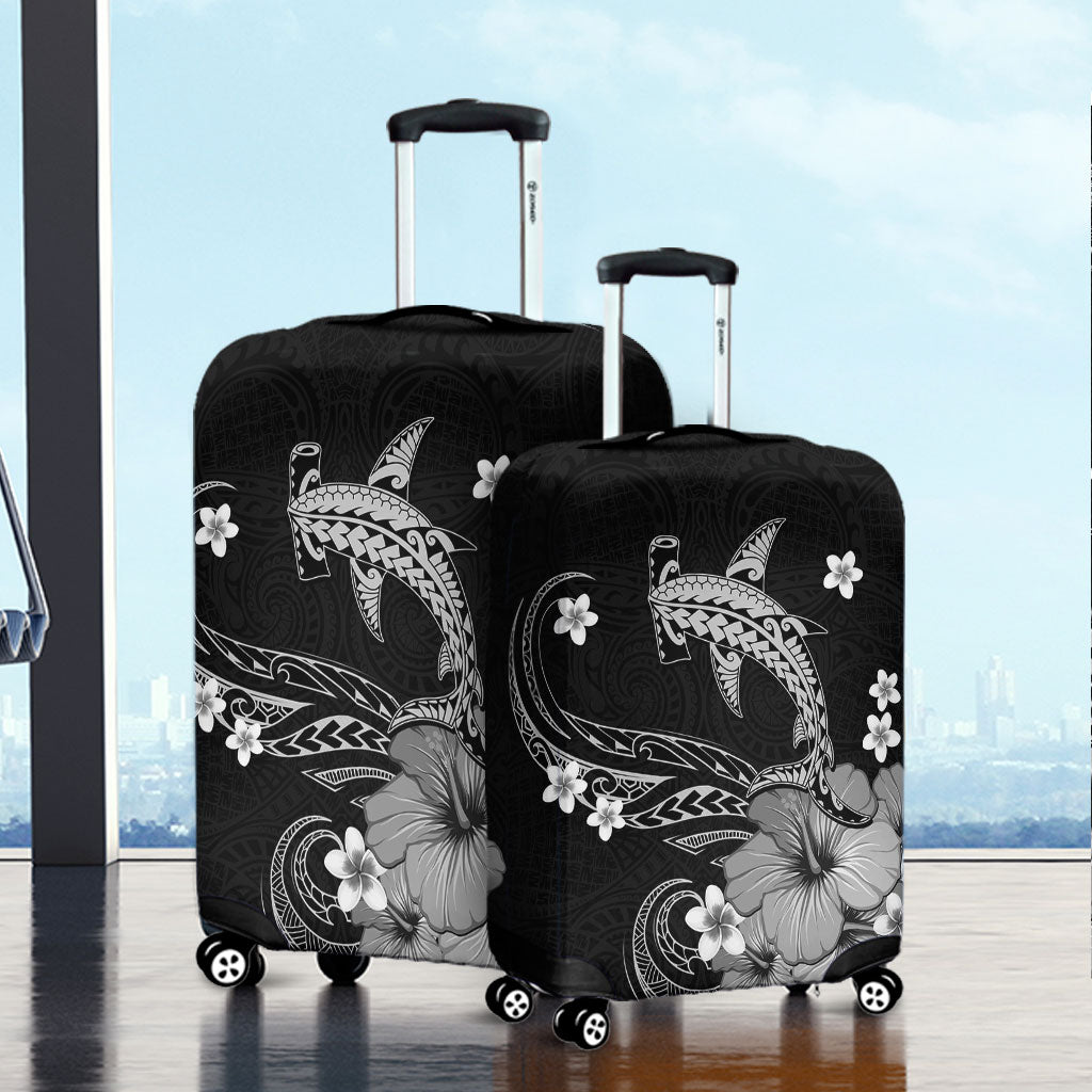 Hawaii Luggage Cover Shark Polynesia Tribal Tattoo