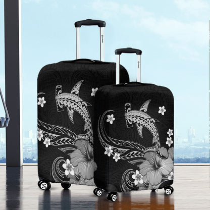Hawaii Luggage Cover Shark Polynesia Tribal Tattoo