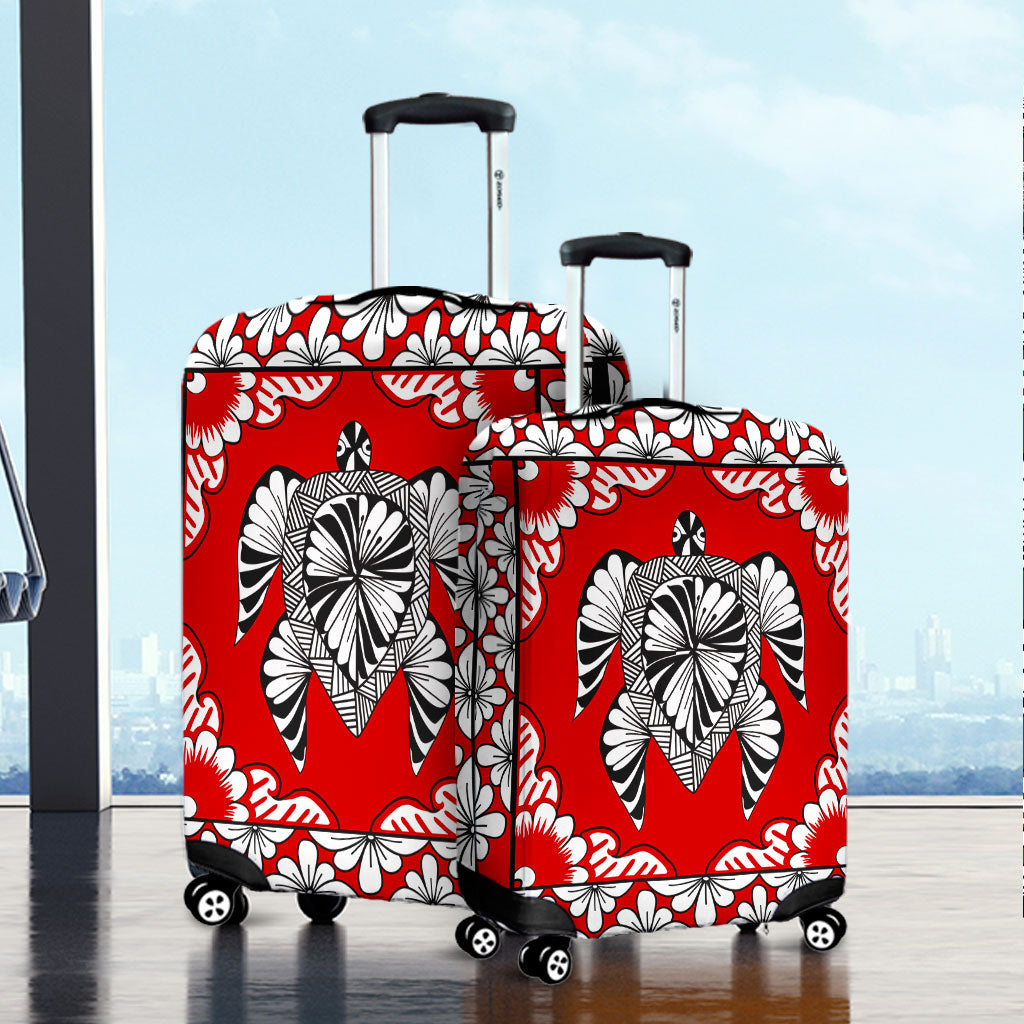 Tonga Luggage Cover Tapa Turtle Design